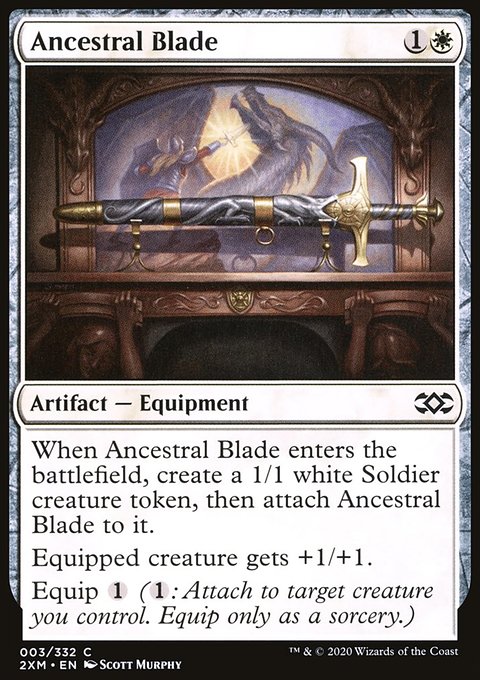 Ancestral Blade, Double Masters #3, Magic: The Gathering card