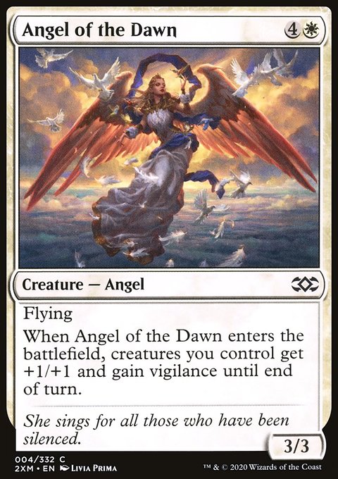 Angel of the Dawn, Double Masters #4, Magic: The Gathering card