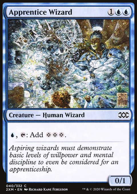 Apprentice Wizard, Double Masters #40, Magic: The Gathering card