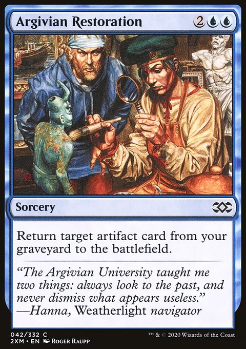 Argivian Restoration, Double Masters #42, Magic: The Gathering card