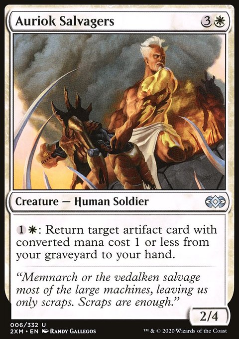 Auriok Salvagers, Double Masters #6, Magic: The Gathering card