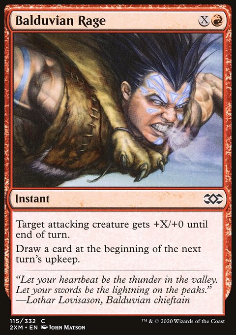 Balduvian Rage, Double Masters #115, Magic: The Gathering card
