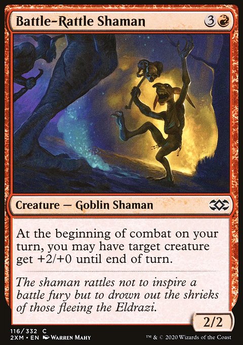 Battle-Rattle Shaman, Double Masters #116, Magic: The Gathering card