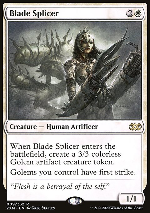 Blade Splicer, Double Masters #9, Magic: The Gathering card
