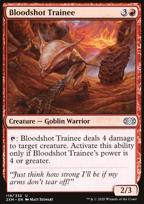 Bloodshot Trainee, Double Masters #119, Magic: The Gathering card
