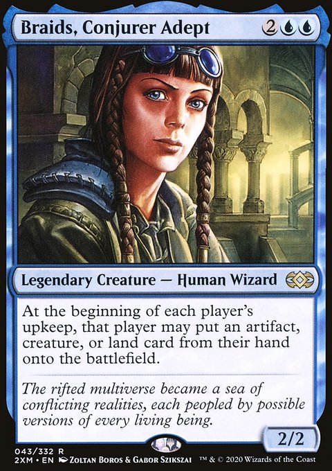Braids, Conjurer Adept, Double Masters #43, Magic: The Gathering card
