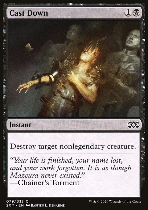 Cast Down, Double Masters #79, Magic: The Gathering card