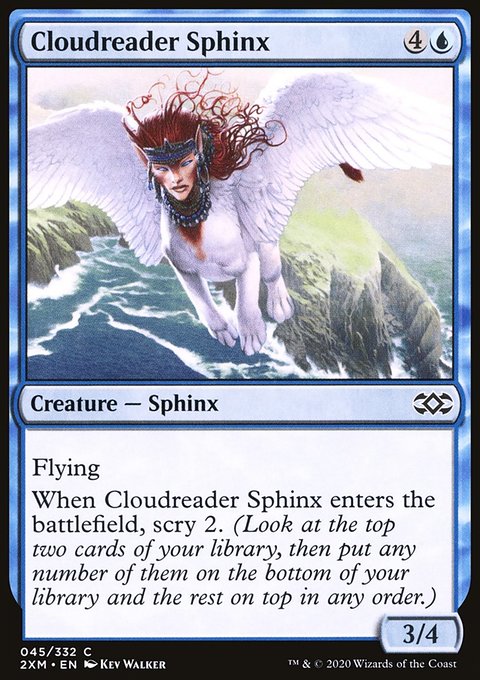 Cloudreader Sphinx, Double Masters #45, Magic: The Gathering card