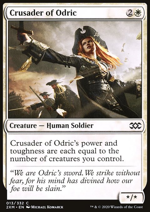 Crusader of Odric, Double Masters #13, Magic: The Gathering card