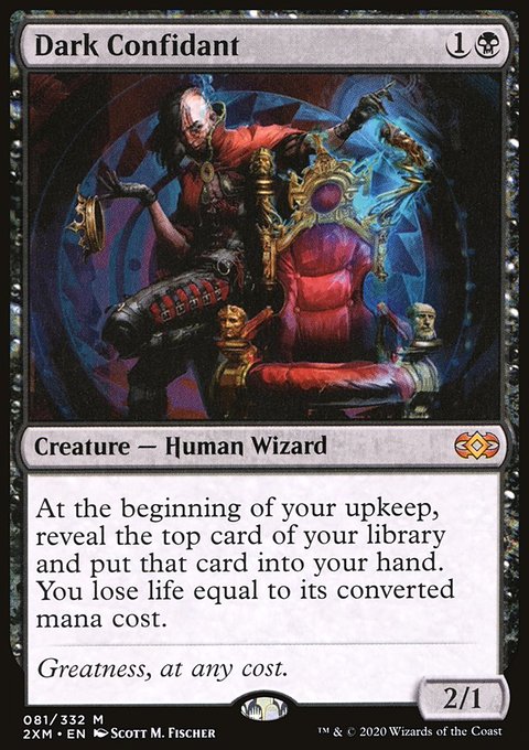 Dark Confidant, Double Masters #81, Magic: The Gathering card