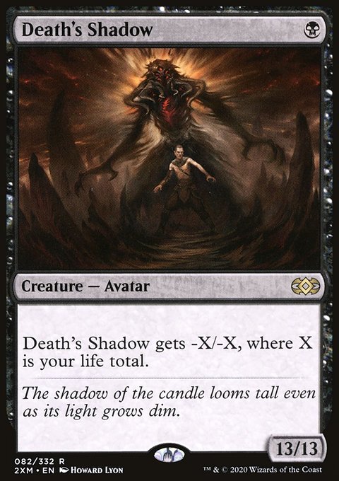 Death's Shadow, Double Masters #82, Magic: The Gathering card