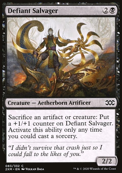 Defiant Salvager, Double Masters #83, Magic: The Gathering card