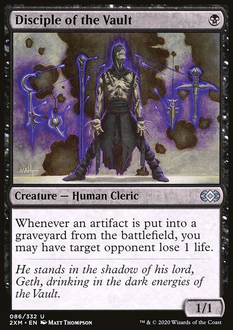 Disciple of the Vault, Double Masters #86, Magic: The Gathering card