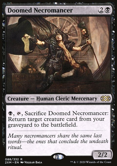 Doomed Necromancer, Double Masters #88, Magic: The Gathering card
