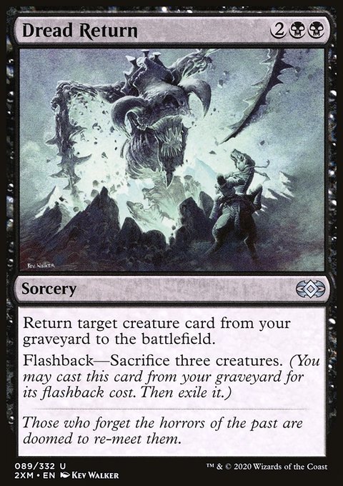 Dread Return, Double Masters #89, Magic: The Gathering card