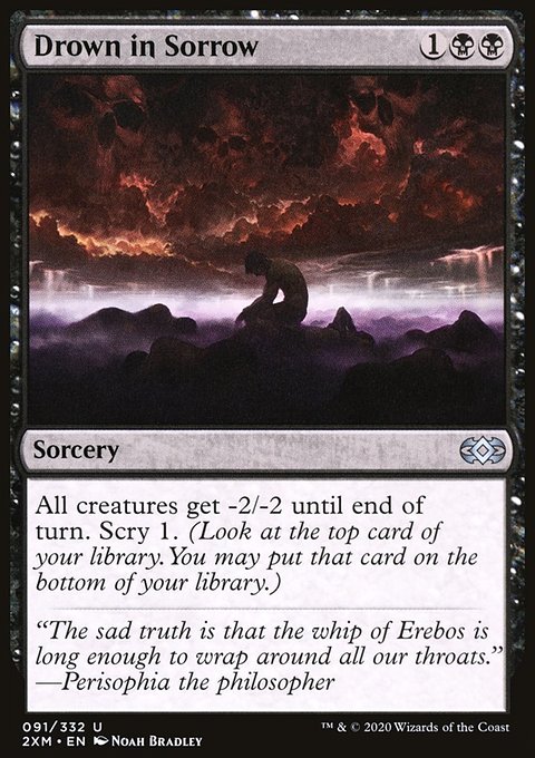 Drown in Sorrow, Double Masters #91, Magic: The Gathering card