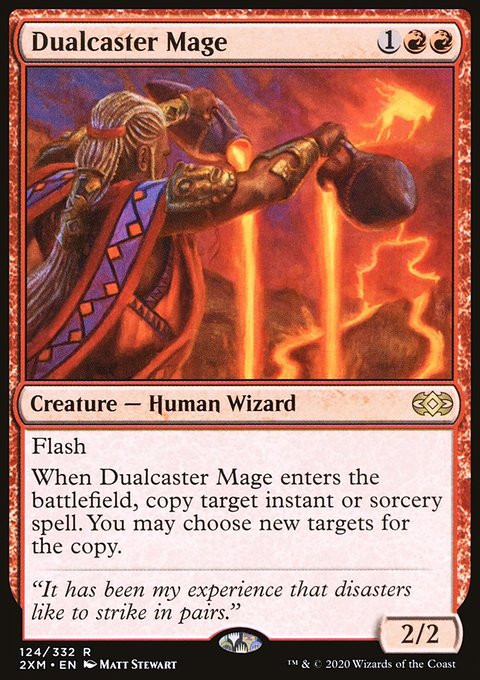 Dualcaster Mage, Double Masters #124, Magic: The Gathering card