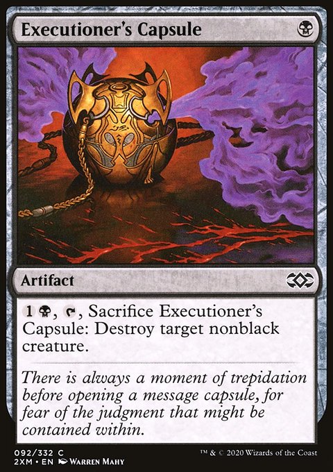 Executioner's Capsule, Double Masters #92, Magic: The Gathering card