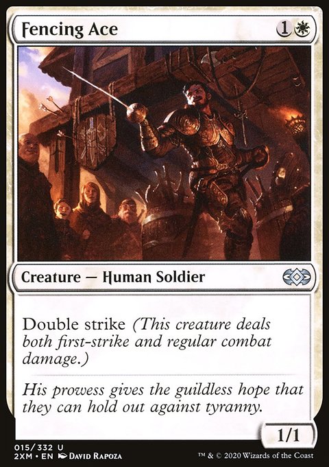Fencing Ace, Double Masters #15, Magic: The Gathering card