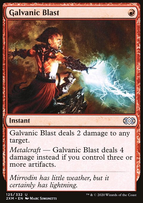 Galvanic Blast, Double Masters #125, Magic: The Gathering card
