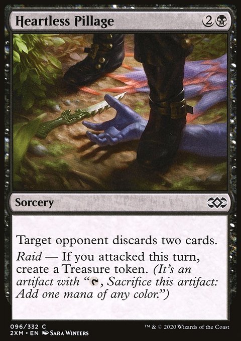 Heartless Pillage, Double Masters #96, Magic: The Gathering card