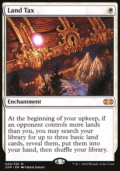 Land Tax, Double Masters #20, Magic: The Gathering card