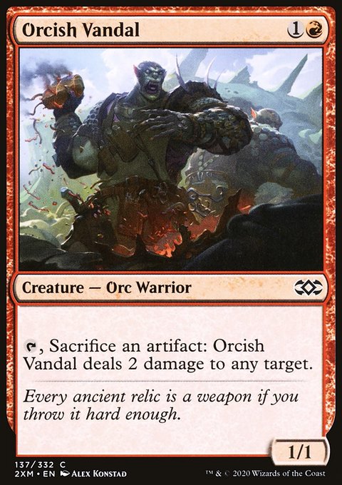 Orcish Vandal, Double Masters #137, Magic: The Gathering card