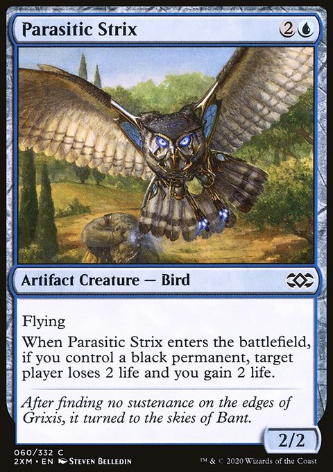Parasitic Strix, Double Masters #60, Magic: The Gathering card