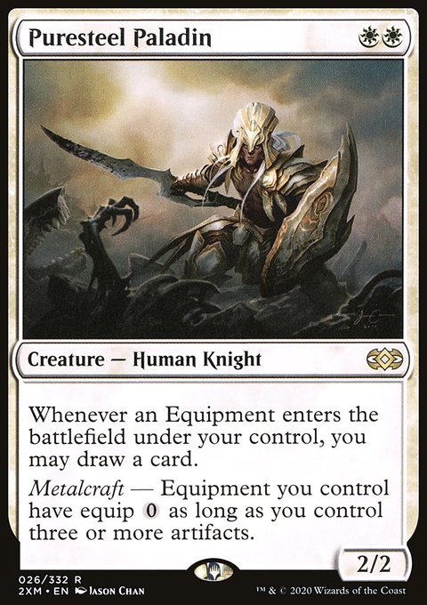 Puresteel Paladin, Double Masters #26, Magic: The Gathering card