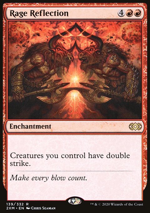 Rage Reflection, Double Masters #139, Magic: The Gathering card