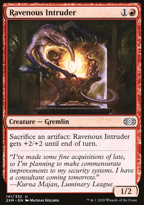 Ravenous Intruder, Double Masters #141, Magic: The Gathering card
