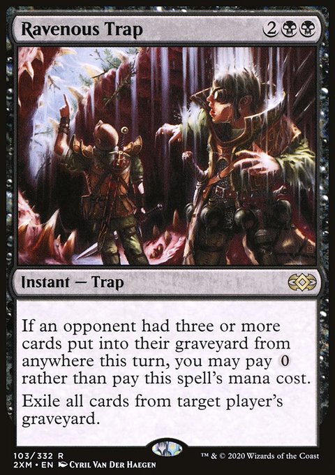 Ravenous Trap, Double Masters #103, Magic: The Gathering card