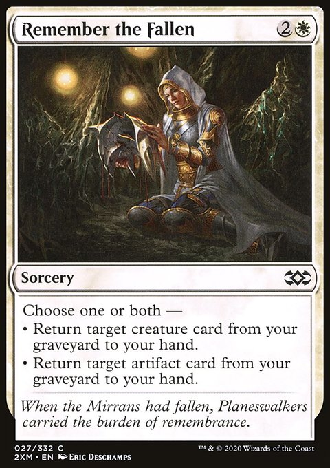 Remember the Fallen, Double Masters #27, Magic: The Gathering card
