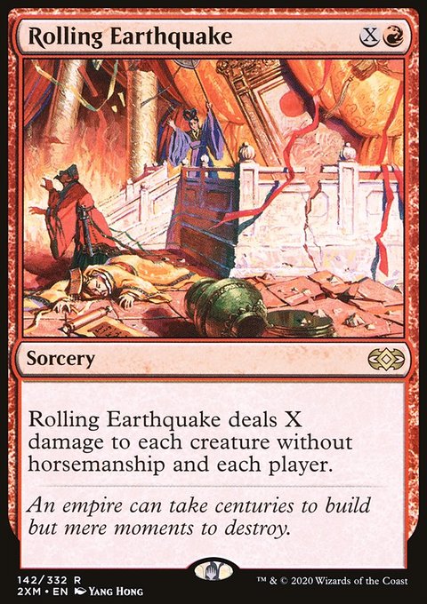 Rolling Earthquake, Double Masters #142, Magic: The Gathering card
