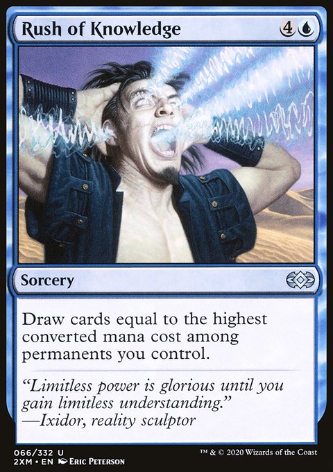 Rush of Knowledge, Double Masters #66, Magic: The Gathering card