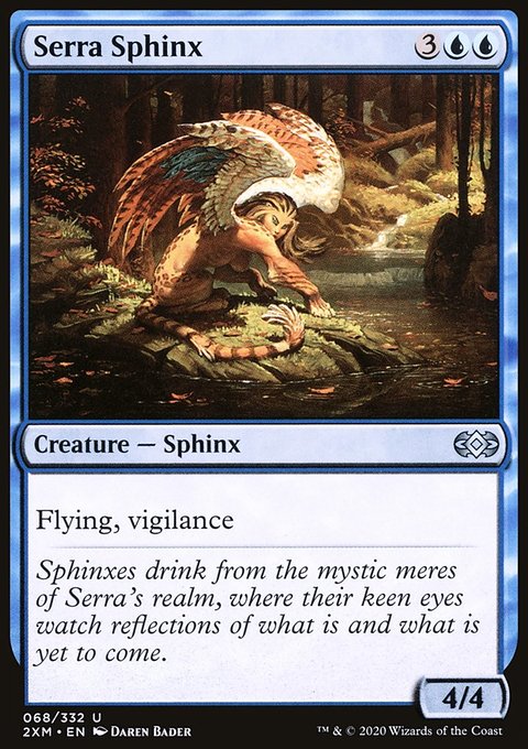 Serra Sphinx, Double Masters #68, Magic: The Gathering card