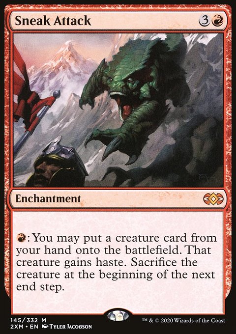 Sneak Attack, Double Masters #145, Magic: The Gathering card