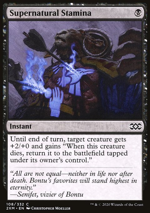 Supernatural Stamina, Double Masters #108, Magic: The Gathering card