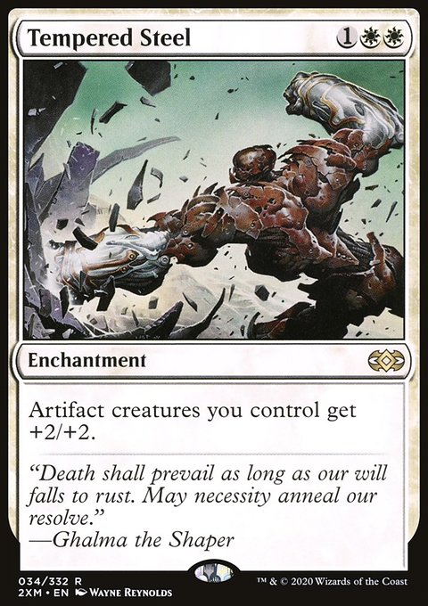 Tempered Steel, Double Masters #34, Magic: The Gathering card