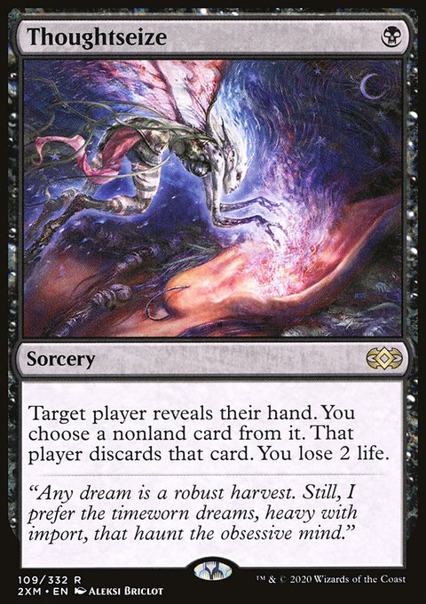 Thoughtseize, Double Masters #109, Magic: The Gathering card