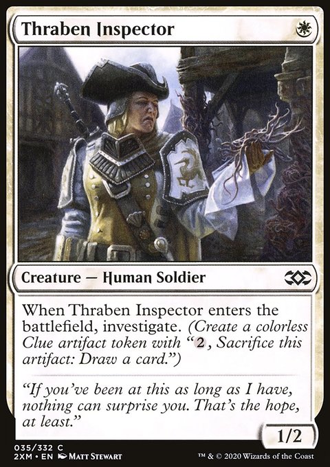Thraben Inspector, Double Masters #35, Magic: The Gathering card