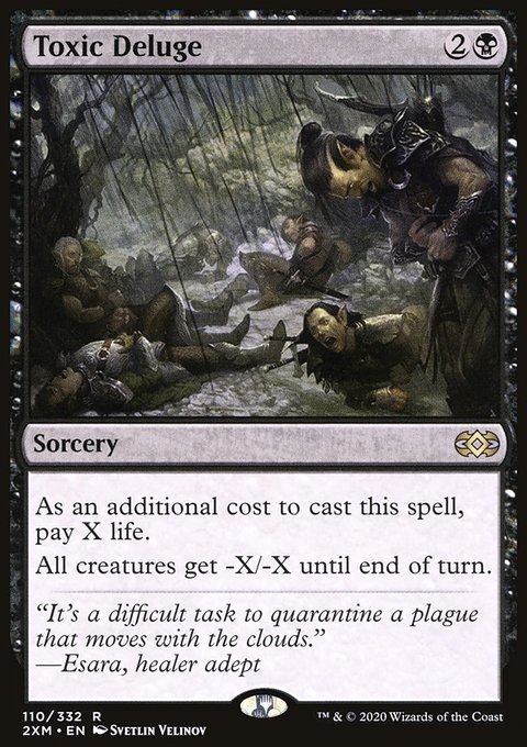 Toxic Deluge, Double Masters #110, Magic: The Gathering card
