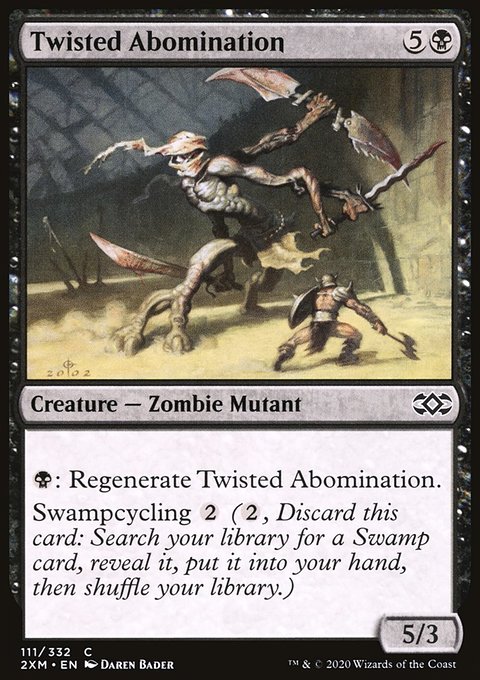 Twisted Abomination, Double Masters #111, Magic: The Gathering card