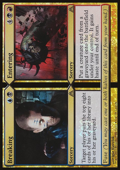 Breaking // Entering, Dragon's Maze Promos #124★, Magic: The Gathering card