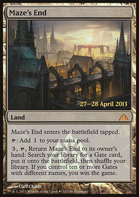 Maze's End, Dragon's Maze Promos #152★, Magic: The Gathering card
