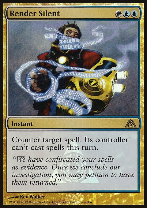 Render Silent, Dragon's Maze Promos #96★, Magic: The Gathering card