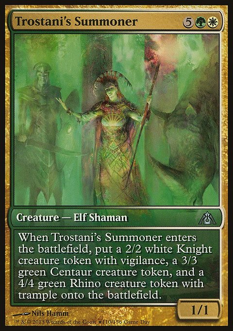 Trostani's Summoner, Dragon's Maze Promos #110, Magic: The Gathering card