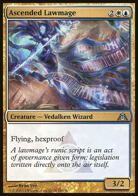 Ascended Lawmage, Dragon's Maze #53, Magic: The Gathering card