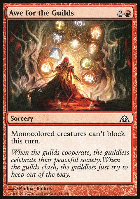 Awe for the Guilds, Dragon's Maze #31, Magic: The Gathering card