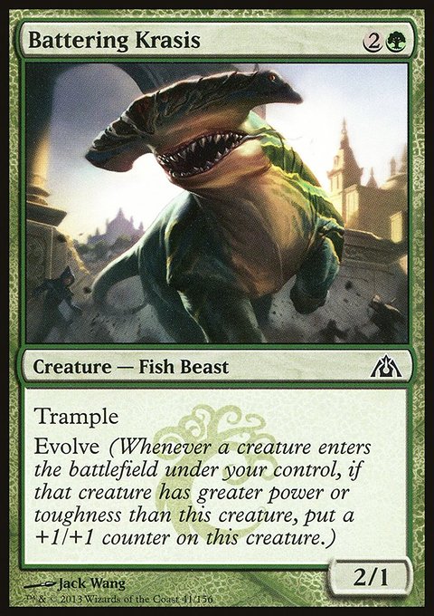 Battering Krasis, Dragon's Maze #41, Magic: The Gathering card